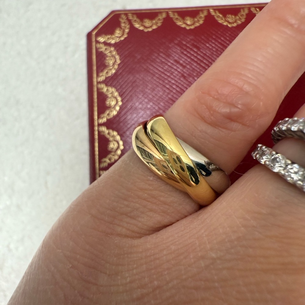 CARTIER TRINITY RING SZ 48 - Picture 10 of 11